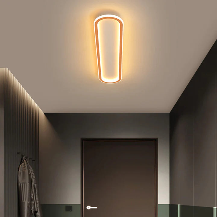 Nowoczesna owalna lampa sufitowa LED do przedpokoju