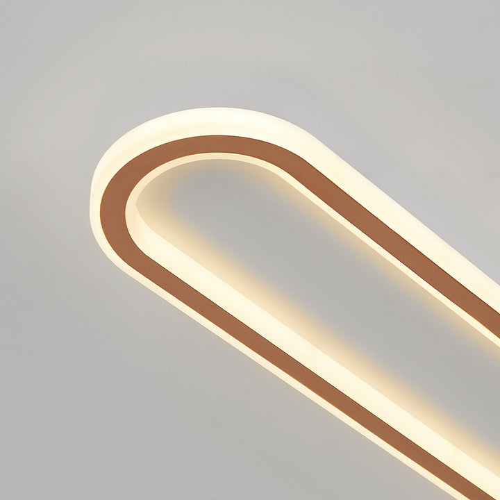 Nowoczesna owalna lampa sufitowa LED do przedpokoju