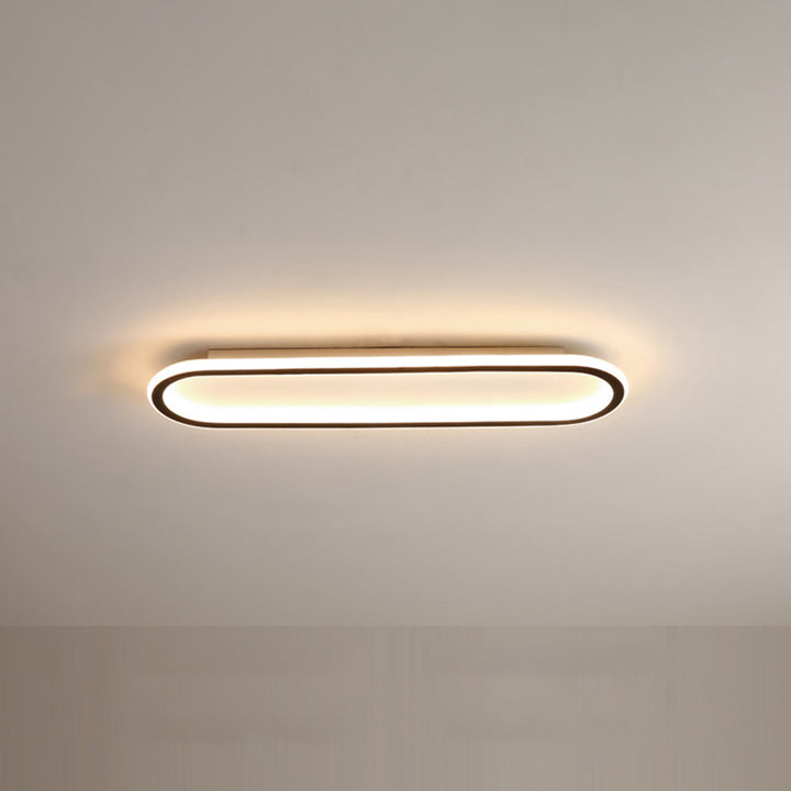 Nowoczesna owalna lampa sufitowa LED do przedpokoju