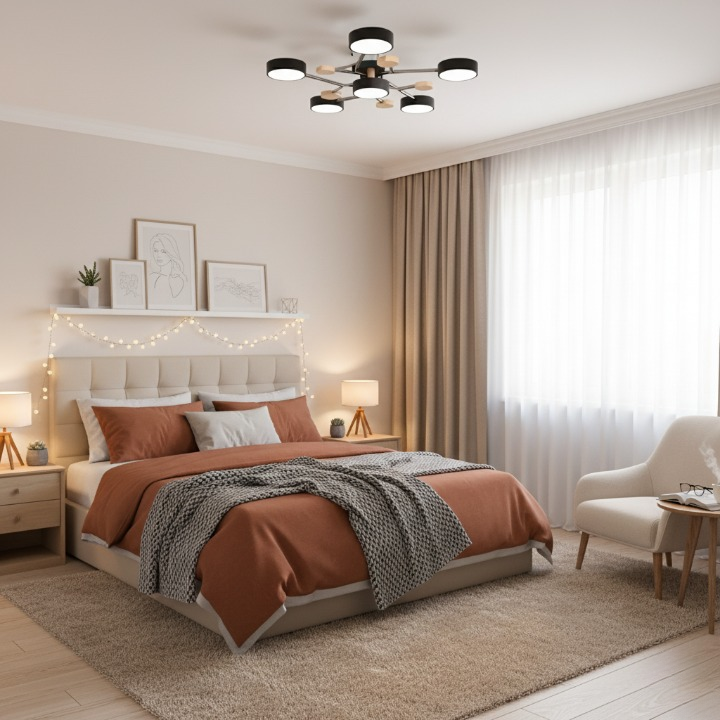 Nowoczesna lampa sufitowa LED do salonu