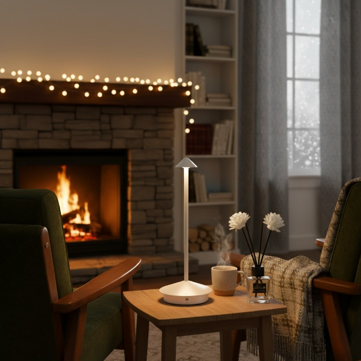 Bezprzewodowa LED owa lampa stolowa z-akumulatorem