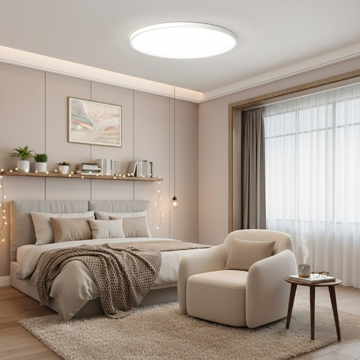 Nowoczesna okrągła lampa sufitowa LED