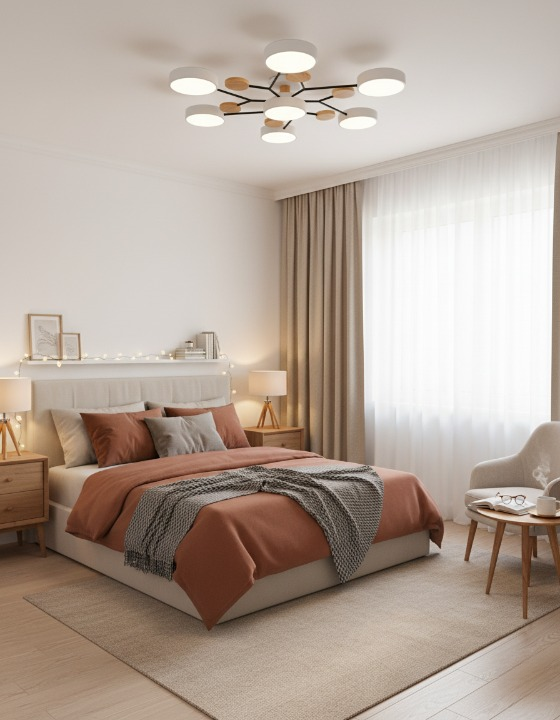 Nowoczesna lampa sufitowa LED do salonu