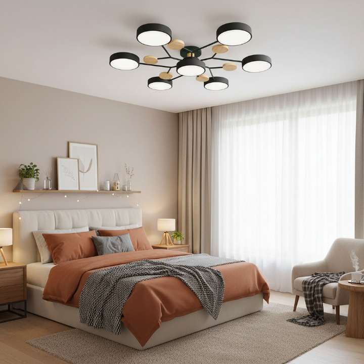 Nowoczesna lampa sufitowa LED do salonu