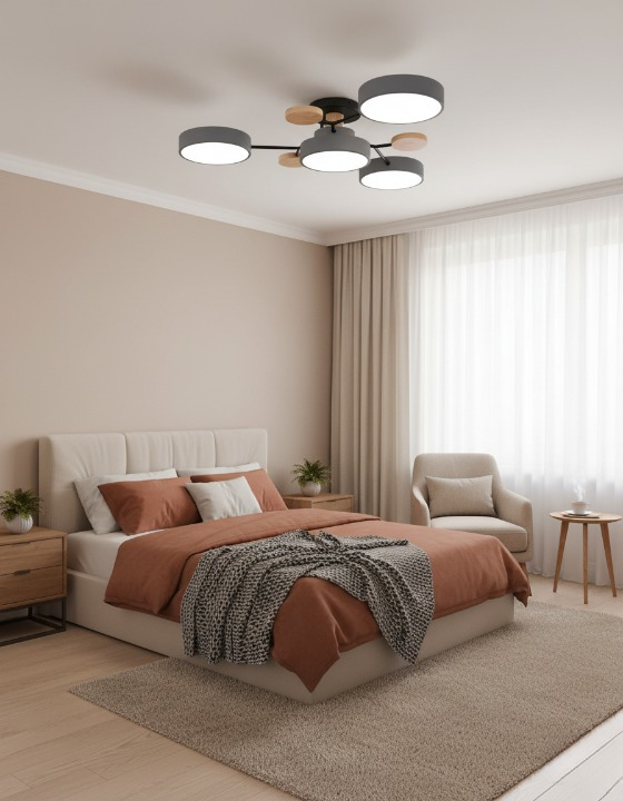 Nowoczesna lampa sufitowa LED do salonu