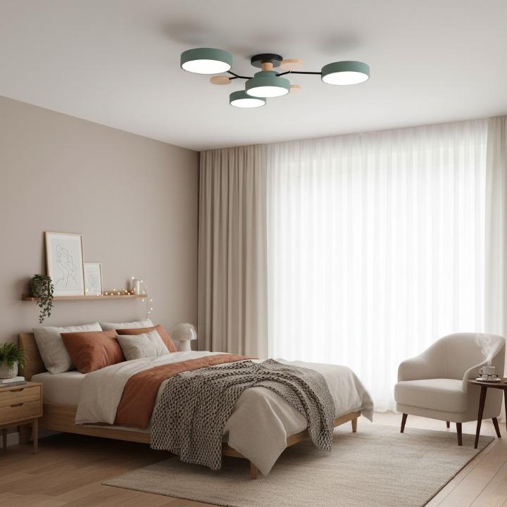 Nowoczesna lampa sufitowa LED do salonu