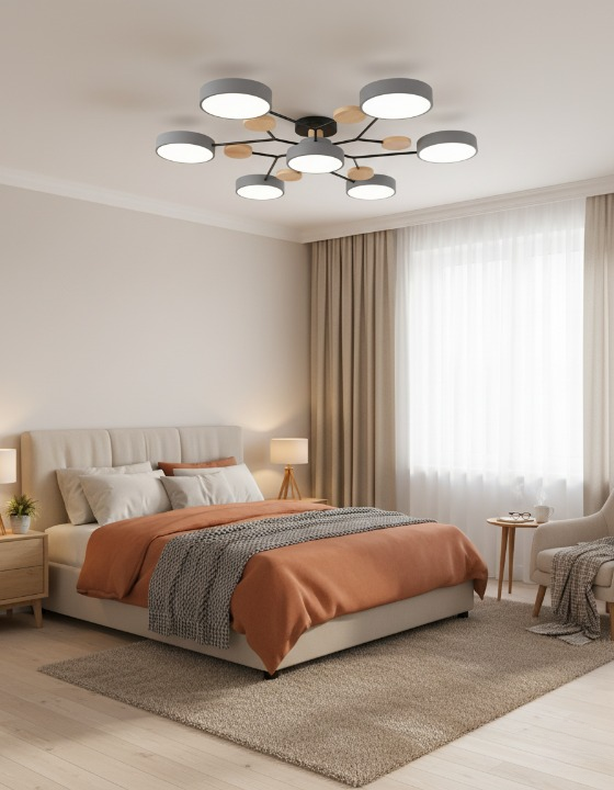 Nowoczesna lampa sufitowa LED do salonu