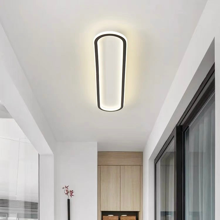 Nowoczesna owalna lampa sufitowa LED do przedpokoju