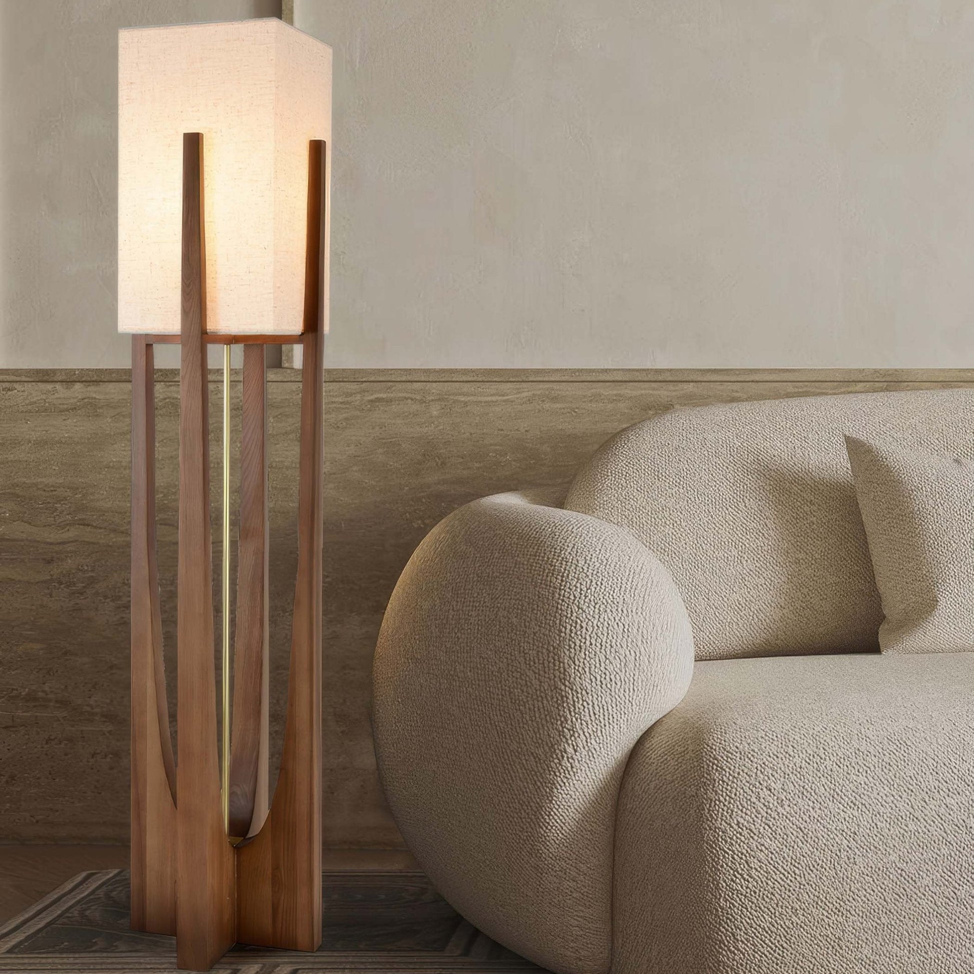 Stylowa lampa stojąca LED