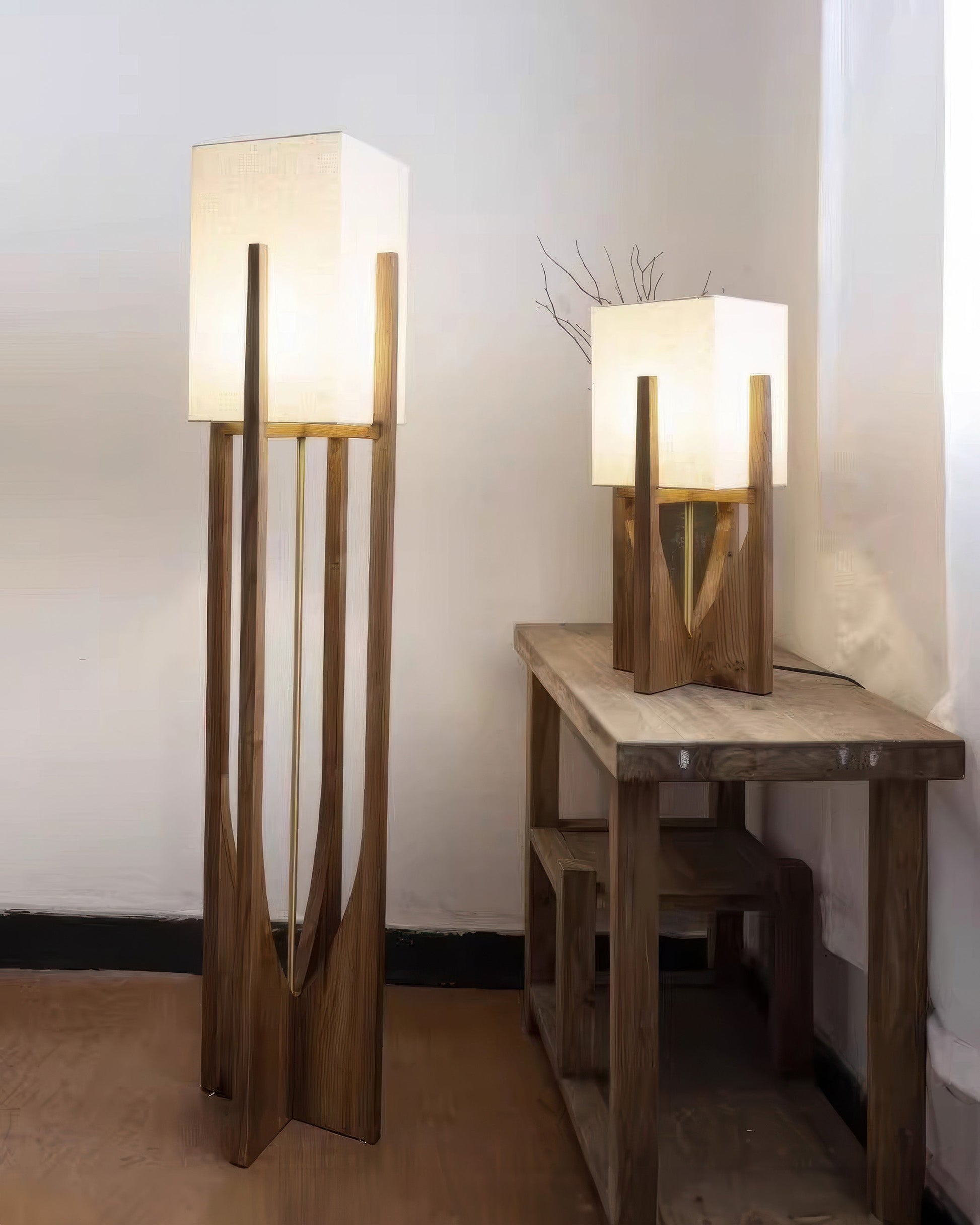 Stylowa lampa stojąca LED