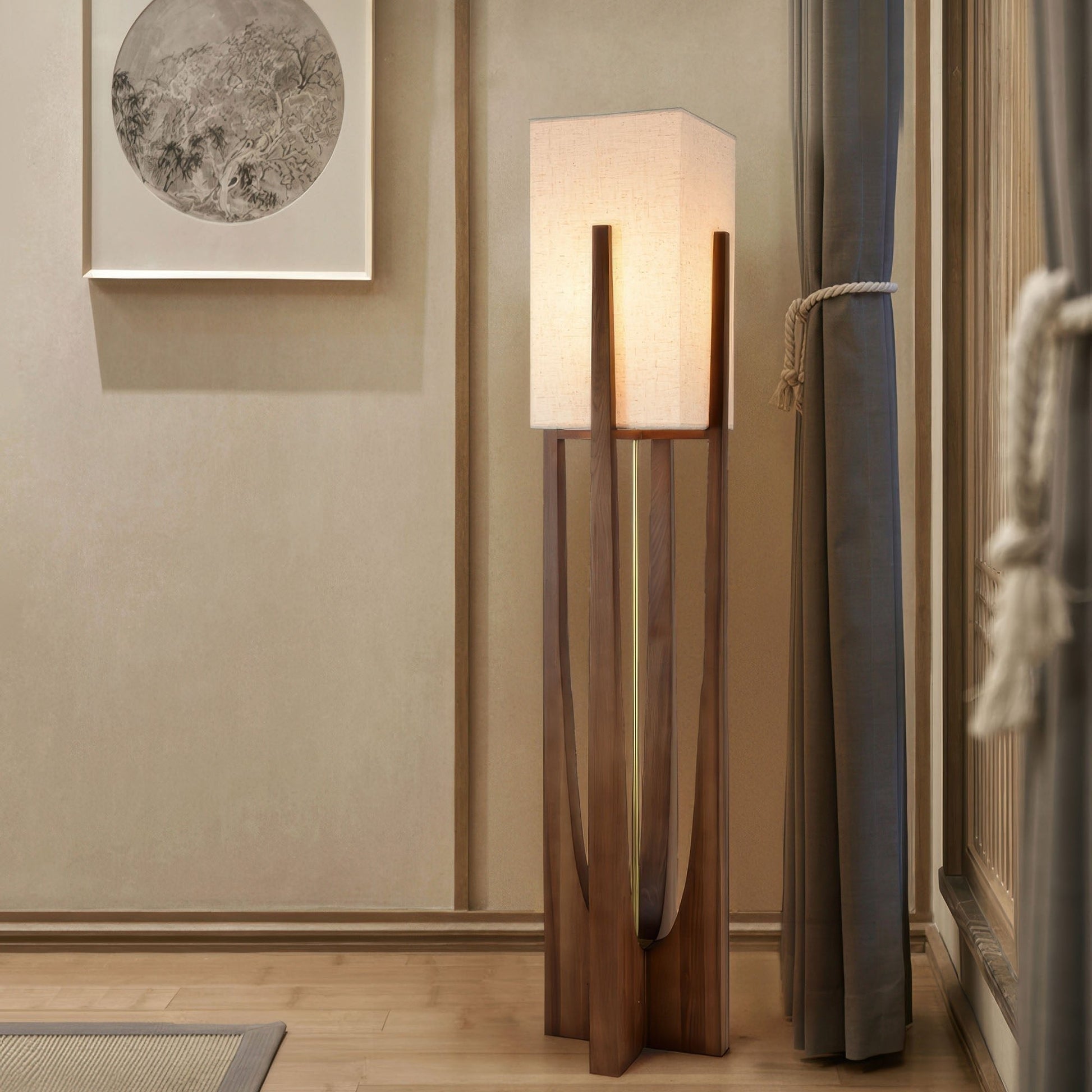 Stylowa lampa stojąca LED