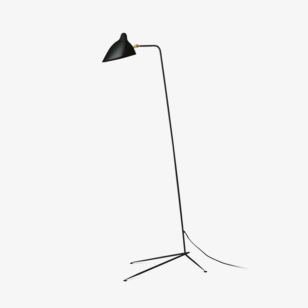 Minimalistyczna lampa stojąca inspirowana stylem vintage