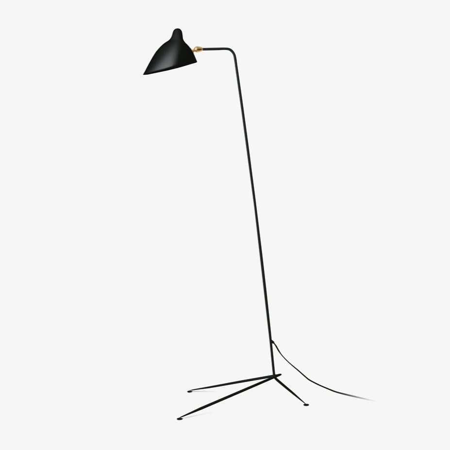 Minimalistyczna lampa stojąca inspirowana stylem vintage