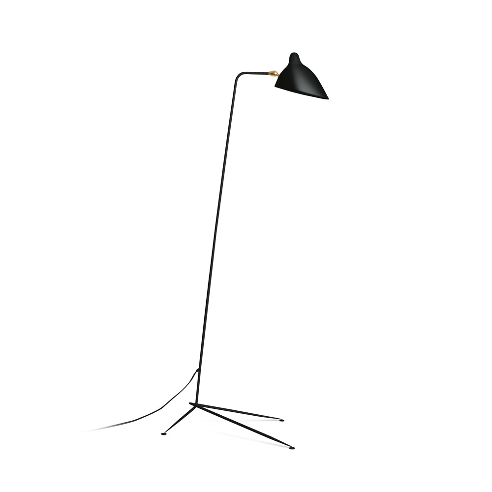 Minimalistyczna lampa stojąca inspirowana stylem vintage