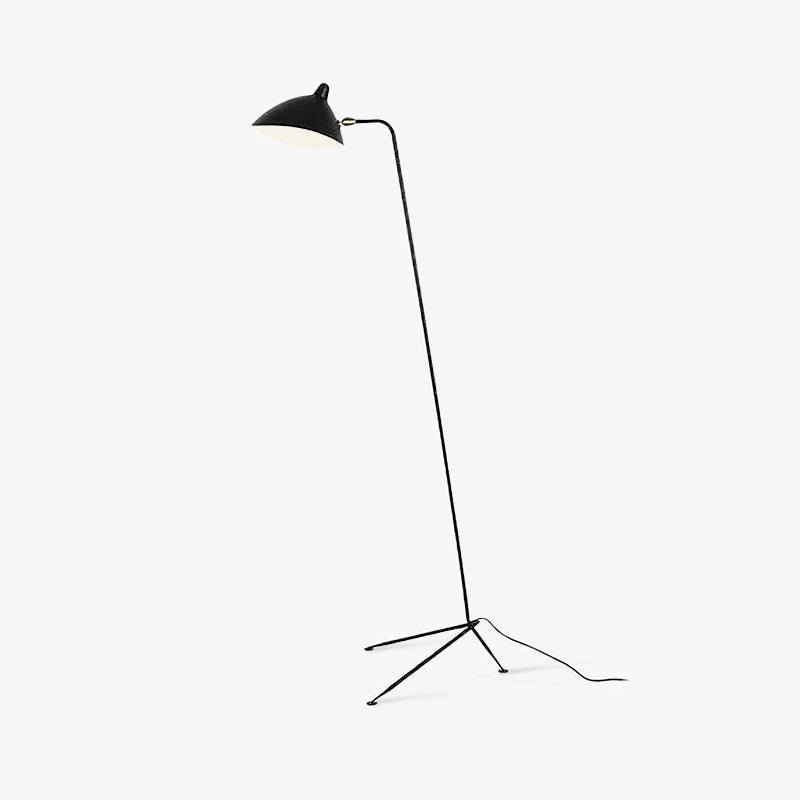 Minimalistyczna lampa stojąca inspirowana stylem vintage