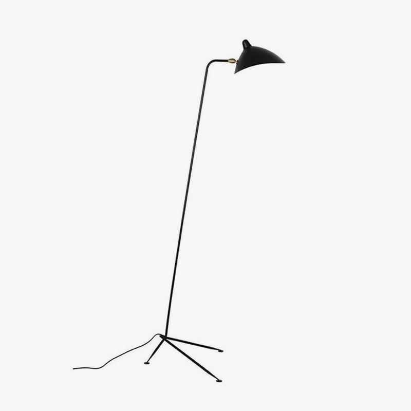 Minimalistyczna lampa stojąca inspirowana stylem vintage