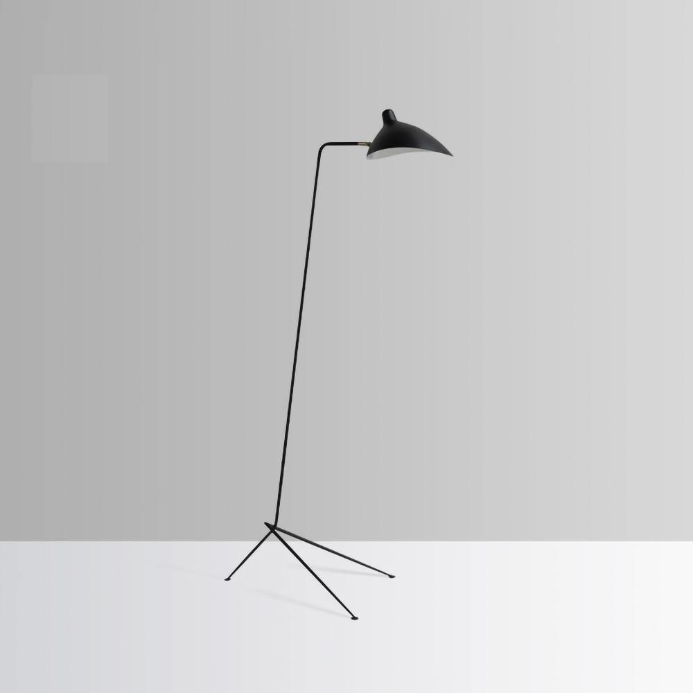 Minimalistyczna lampa stojąca inspirowana stylem vintage