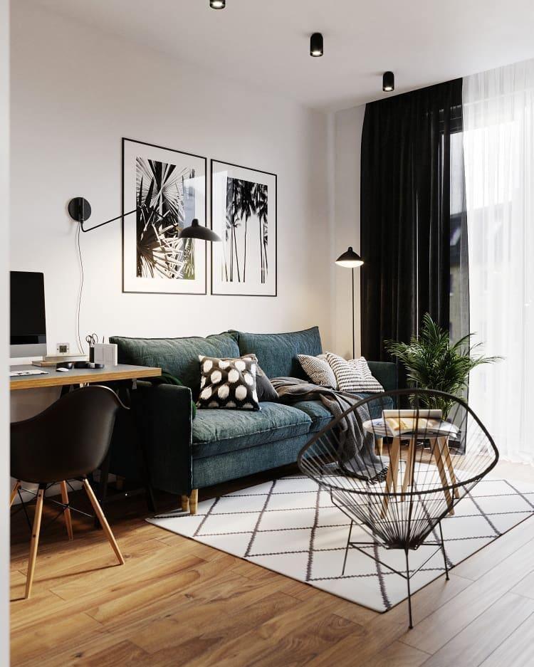 Minimalistyczna lampa stojąca inspirowana stylem vintage