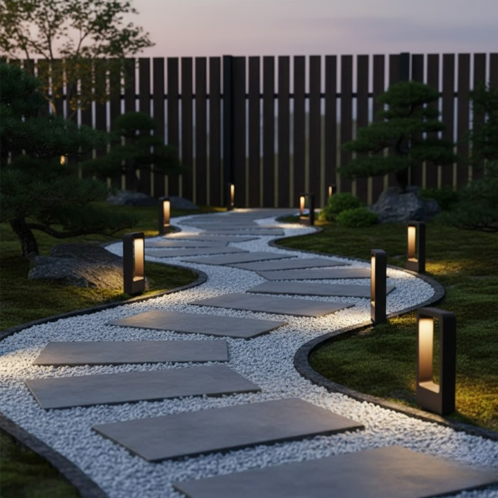 Nowoczesna lampa LED do użytku na zewnątrz