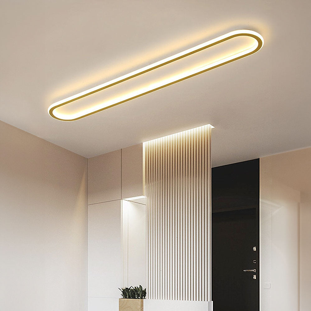 Nowoczesna owalna lampa sufitowa LED do przedpokoju