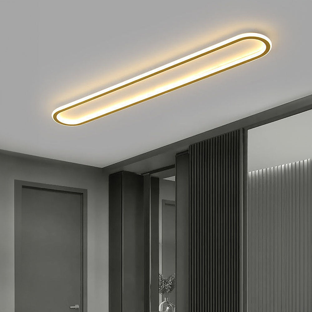 Nowoczesna owalna lampa sufitowa LED do przedpokoju