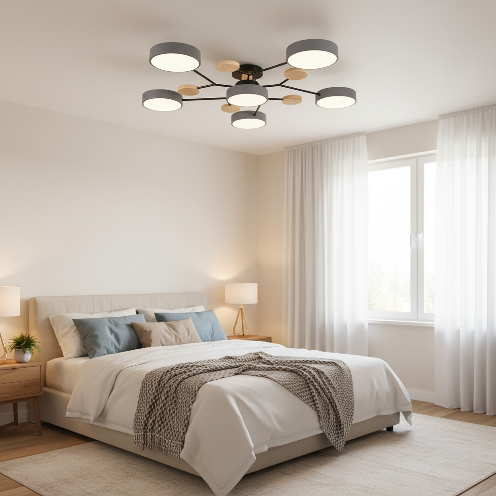 Nowoczesna lampa sufitowa LED do salonu