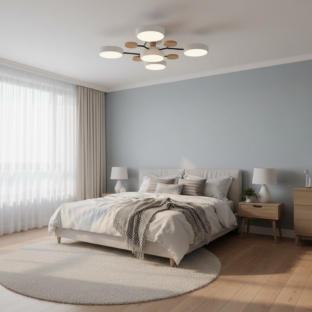 Nowoczesna lampa sufitowa LED do salonu