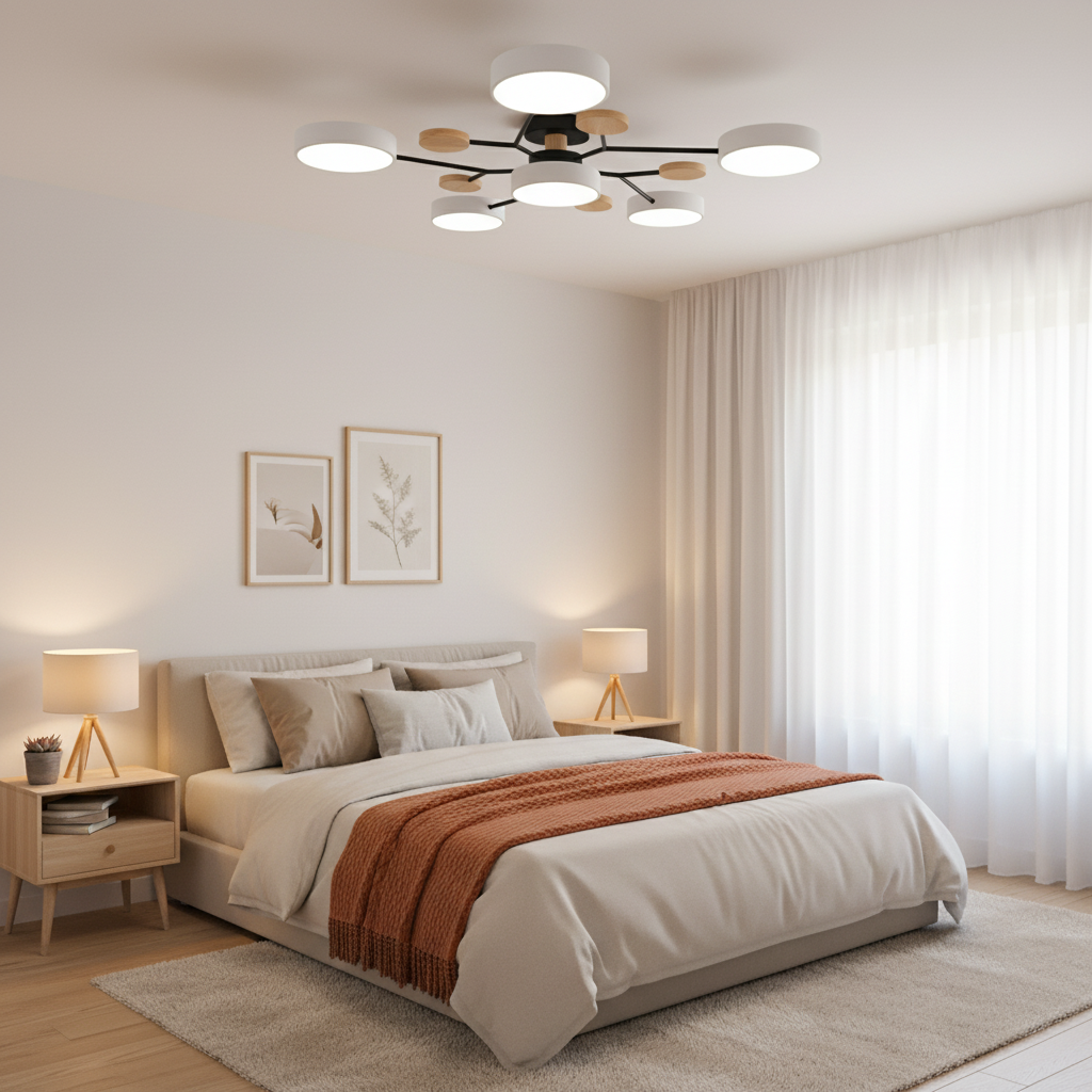 Nowoczesna lampa sufitowa LED do salonu